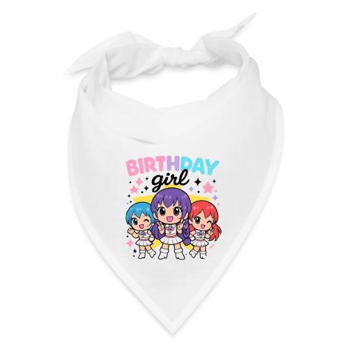 Cute Chibi Birthday Idol Girls - Bandana