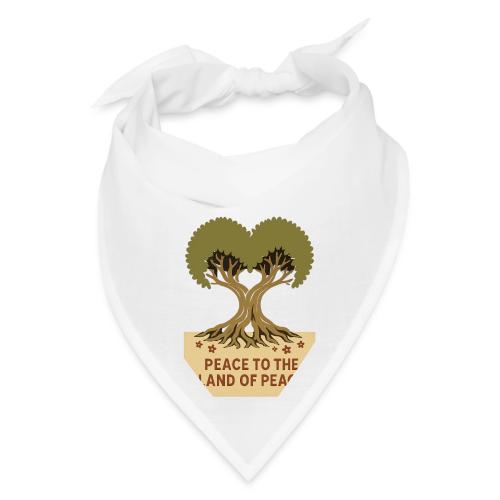 Peace To The Land Of Peace Tree Heart - Bandana