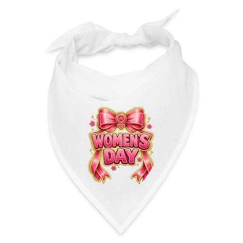 Cute Pink Bow Women’s Day Feminist Symbol - Bandana