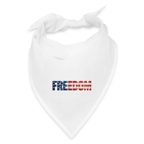 Freedom American Flag Distressed Patriotic Shirt - Bandana