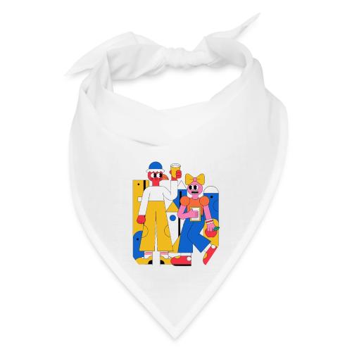 Bold Geometric Duo Pop Art - Bandana