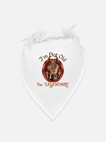Je ne suis pas vieux, je suis légendaire - Bandana - blanc - Devant