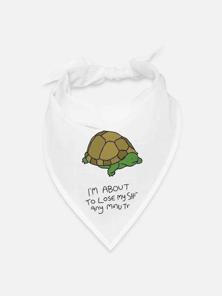 Grumpy Turtle - Bandana - white - Front