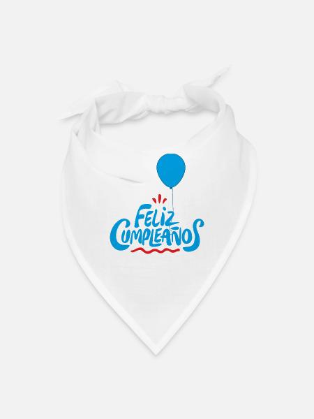Feliz Cumpleaños - Bandana - white