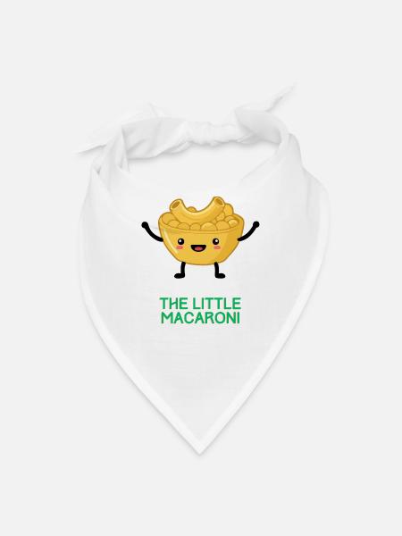 The Little Macaroni - Bandana - white - Front