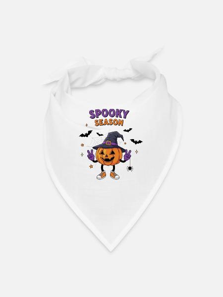 Pumpkin Spook Season Tee - Bandana - white - Front