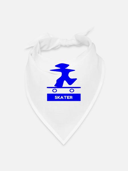 The Blue Skater - Bandana - white