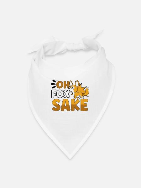 Fox Lover Foxes Love Red Fox Cute Fox Fennec Fox - Bandana - white - Front