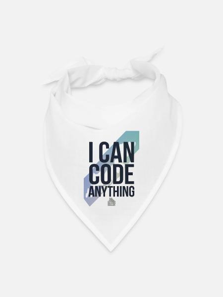 I Can Code Anything - Bandana - white - Front