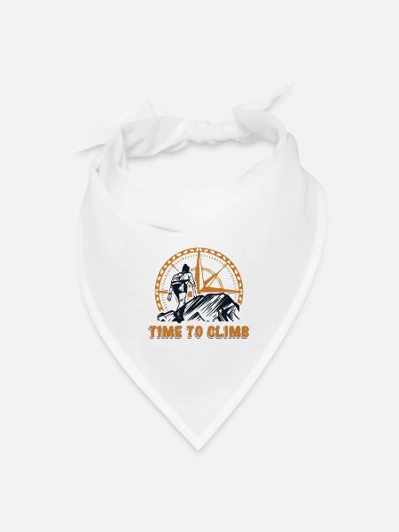 Time To Climb Sport Free Alpine Outdoor Speed - Bandana - white - Front