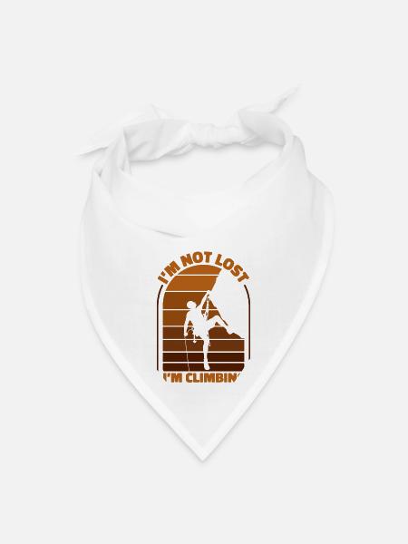 I'm Not Lost I'm Climbing Outdoor Speed Sport - Bandana - white - Front