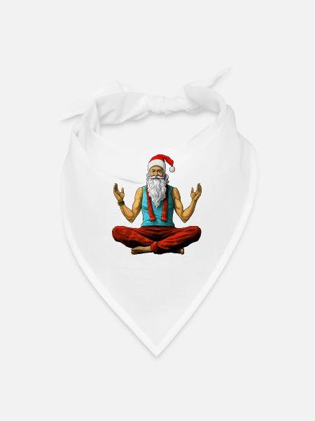 Christmas Yogi - Bandana - white - Front