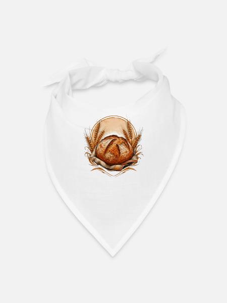 Artisan Sourdough Baker Rusti - Bandana - white - Front