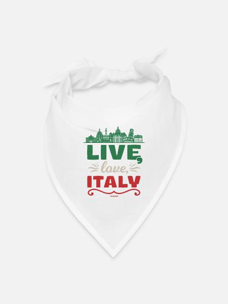 Italian Italian flag Italia gift - Bandana - white