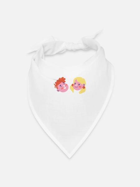 autistic children siblings family - Bandana - white - Front