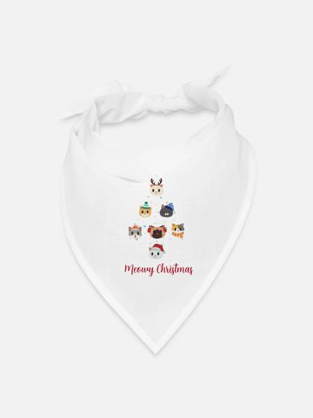 pajama Xmas - Bandana - white - Front
