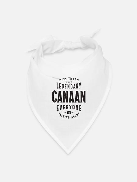 Je suis ce Canaan légendaire - Bandana - blanc - Devant