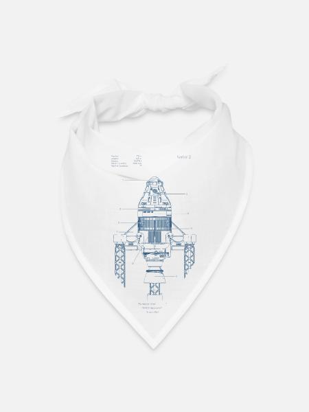Raptor Engine Starship - Diagram Engine starship - Bandana - white - Front