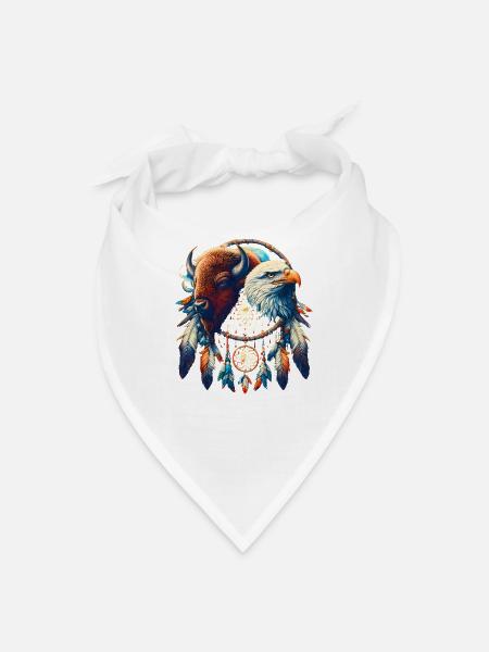 Wildlife Dreamcatcher Fusion - Bandana - white