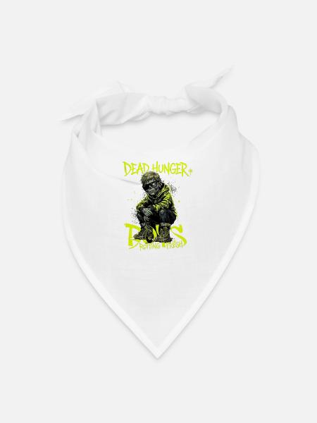 Neon Zombie Hunger Rotting Fresh - Bandana - white - Front