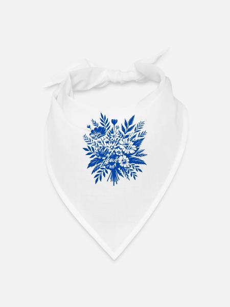 Beautify_the_earth_with_flowers - Bandana - white