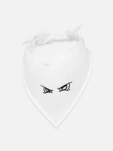 Grim Vector Monster Eyes - Bandana - white - Front
