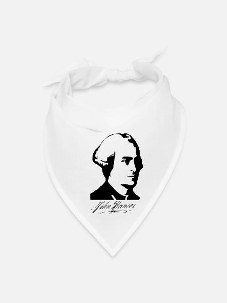 John Hancock - Bandana - white - Front