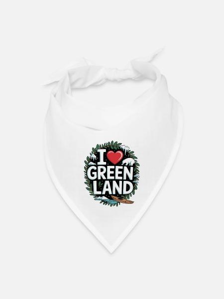 I LOVE GREENLAND – Arctic Adventure - Bandana - white
