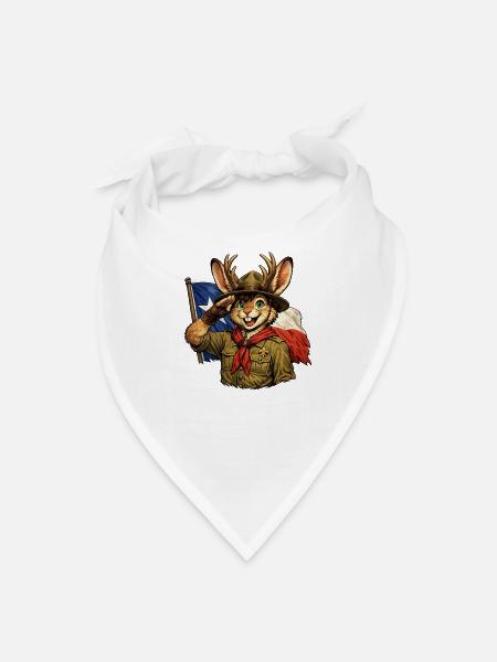 Jackalope Scout - Bandana - white