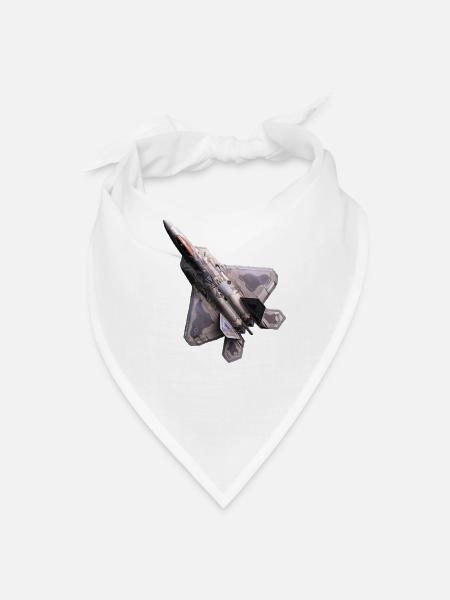 Stealth Jet F22-Raptor - Bandana - white - Front