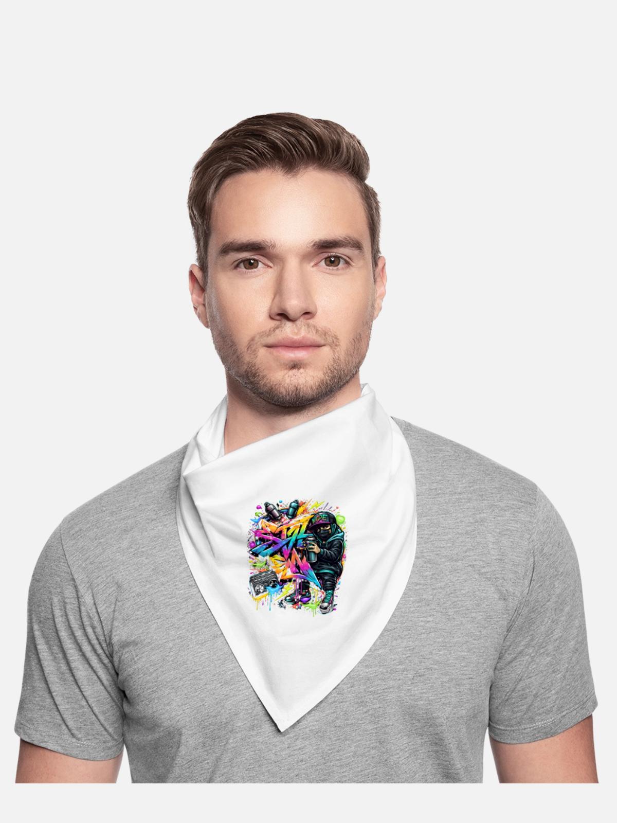 Graffiti Kid Spray Art Burst - Bandana - white - Front - TBD (187cm)