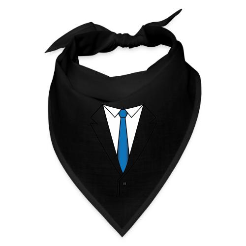Suit with Blue Tie - Bandana