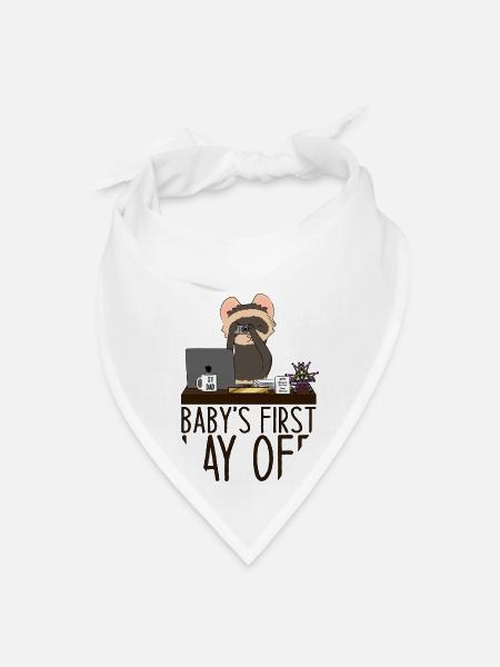 Baby s First Lay Off - Bandana - white
