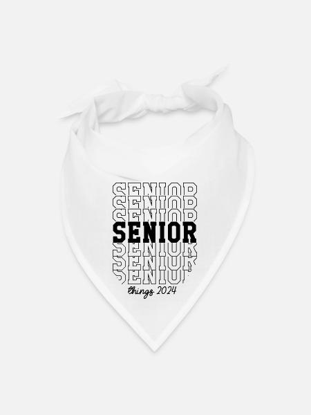 Senior Things 2024 - Bandana - white - Front