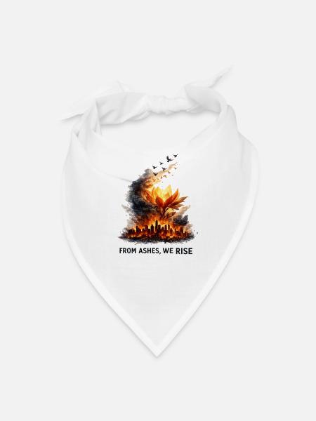 City Phoenix Bloom - Bandana - white