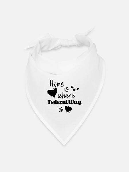 Federal Way in USA City Design - Bandana - white