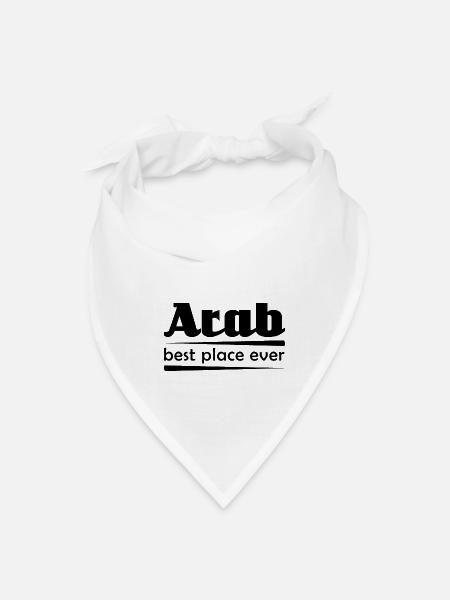 Arab in Alabama City Design - Bandana - white