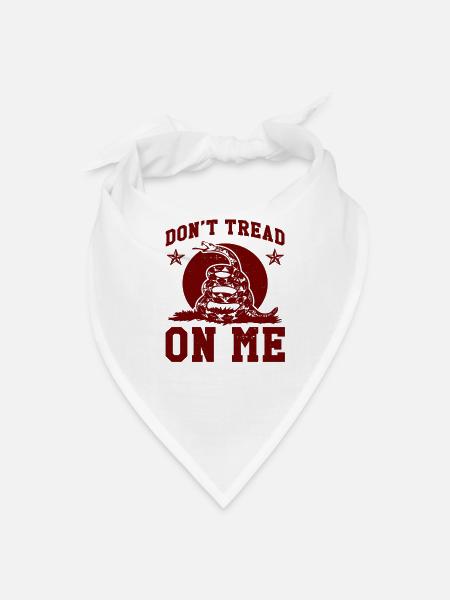 Anti-Tread Snake Warning Illustration - Bandana - white - Front