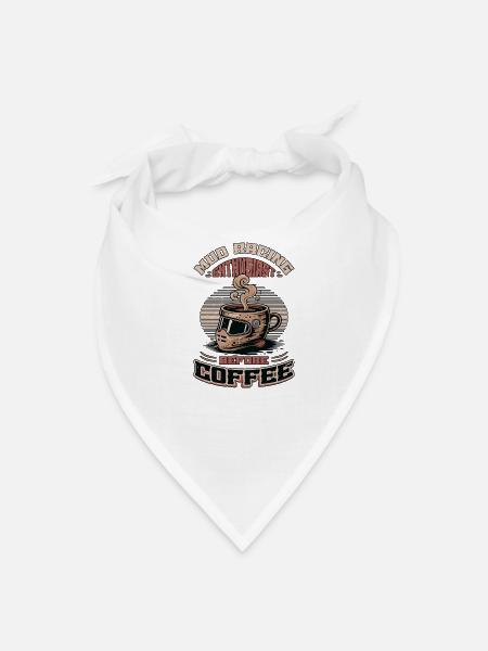 Mud Racing Enthusiast Before Mudding Coffee Lover - Bandana - white - Front