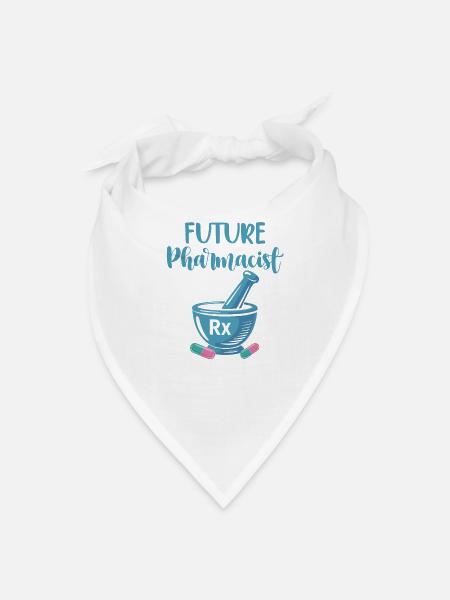 Future Pharmacist Design - Bandana - white - Front