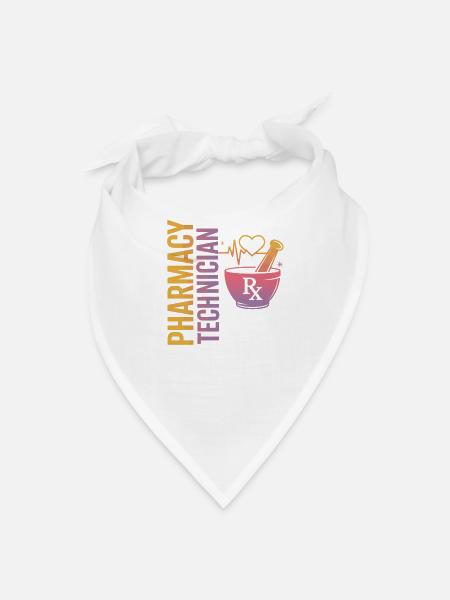 Pharmacy Technician Pride - Bandana - white - Front