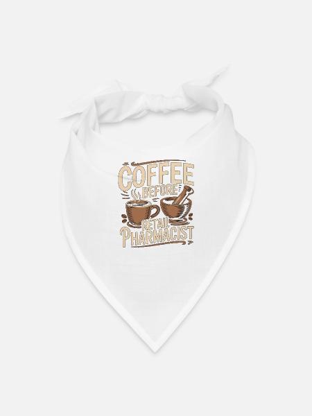 Retail Pharmacist Coffee Medication Coffee Lover - Bandana - white - Front