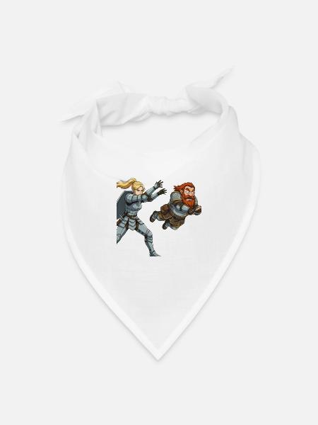 Suprise! Fighter Tosses Cleric - Bandana - white