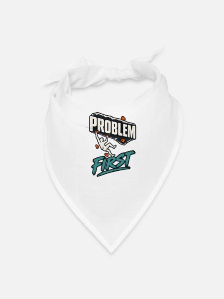 Bouldering problem - Bandana - white - Front