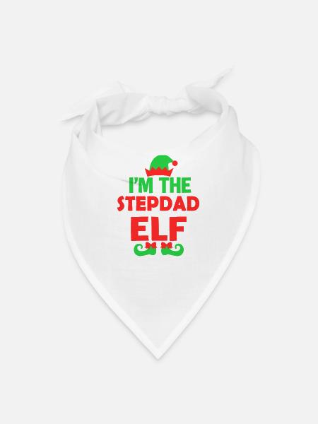 Stepdad Elf Holiday Tee - Bandana - white - Front