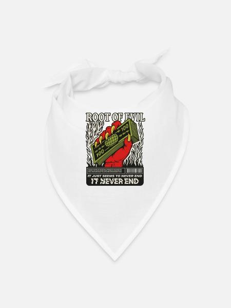 Root of Evil - Bandana - white