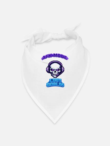 AFK Mode Loot Goblin Skull - Bandana - white