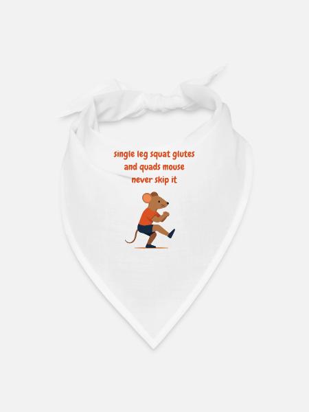 Squat exercise - Bandana - white - Front