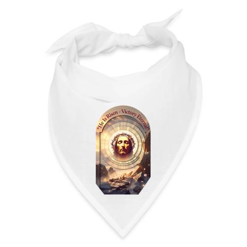 Easter He Is Risen Sacred Face T Shirt, wife Gift - Bandana