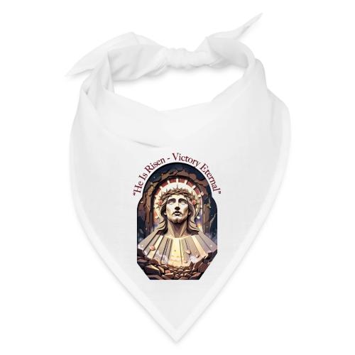 Easter He Is Risen Face of Christ T Shirt, Gift - Bandana